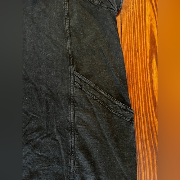 Daily Practice by Anthropologie Malibu Creek Dress Cotton Ruffle Black M - Picture 8 of 11